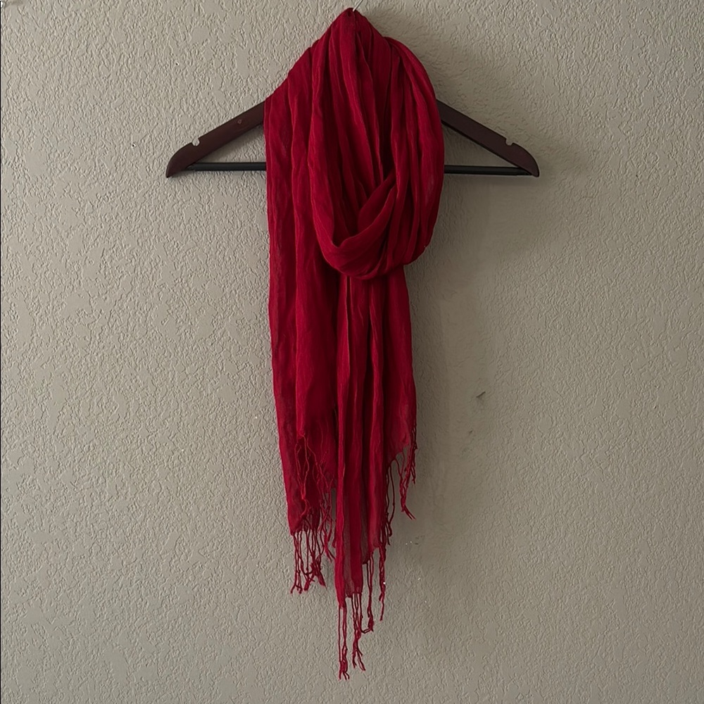 Elegant Red Scarf